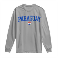Paraguay Patriotic Flag Long Sleeve Shirt Soccer Fan Vintage Varsity Sports National Pride Graphic
