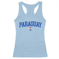 Paraguay Patriotic Flag Racerback Tank Top Soccer Fan Vintage Varsity Sports National Pride Graphic
