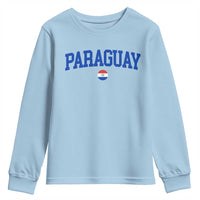 Paraguay Patriotic Flag Youth Sweatshirt Soccer Fan Vintage Varsity Sports National Pride Graphic