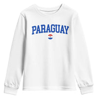 Paraguay Patriotic Flag Youth Sweatshirt Soccer Fan Vintage Varsity Sports National Pride Graphic