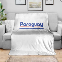 Vintage Paraguay Flag Throw Blanket Retro Stripe Patriotic Paraguayan Pride Graphic