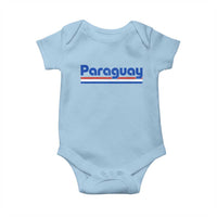Vintage Paraguay Flag Baby Onesie Retro Stripe Patriotic Paraguayan Pride Graphic