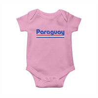 Vintage Paraguay Flag Baby Onesie Retro Stripe Patriotic Paraguayan Pride Graphic