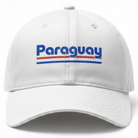 Vintage Paraguay Flag Baseball Cap Retro Stripe Patriotic Paraguayan Pride Graphic