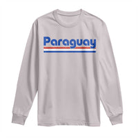 Vintage Paraguay Flag Long Sleeve Shirt Retro Stripe Patriotic Paraguayan Pride Graphic