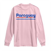Vintage Paraguay Flag Long Sleeve Shirt Retro Stripe Patriotic Paraguayan Pride Graphic