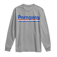Vintage Paraguay Flag Long Sleeve Shirt Retro Stripe Patriotic Paraguayan Pride Graphic