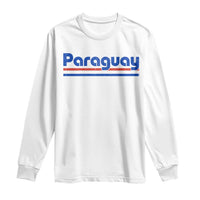 Vintage Paraguay Flag Long Sleeve Shirt Retro Stripe Patriotic Paraguayan Pride Graphic