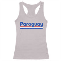 Vintage Paraguay Flag Racerback Tank Top Retro Stripe Patriotic Paraguayan Pride Graphic