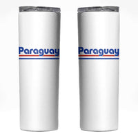 Vintage Paraguay Flag Skinny Tumbler Retro Stripe Patriotic Paraguayan Pride Graphic