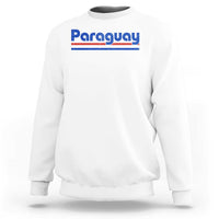 Vintage Paraguay Flag Sweatshirt Retro Stripe Patriotic Paraguayan Pride Graphic