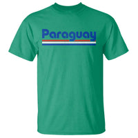 Vintage Paraguay Flag T Shirt Retro Stripe Patriotic Paraguayan Pride Graphic