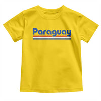Vintage Paraguay Flag Toddler T Shirt Retro Stripe Patriotic Paraguayan Pride Graphic