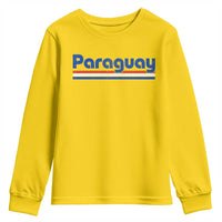 Vintage Paraguay Flag Youth Sweatshirt Retro Stripe Patriotic Paraguayan Pride Graphic