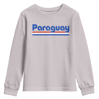 Vintage Paraguay Flag Youth Sweatshirt Retro Stripe Patriotic Paraguayan Pride Graphic