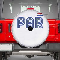 Vintage Paraguay Spare Tire Cover Retro Typography Patriotic Paraguayan Pride Flag Graphic