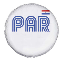 Vintage Paraguay Spare Tire Cover Retro Typography Patriotic Paraguayan Pride Flag Graphic