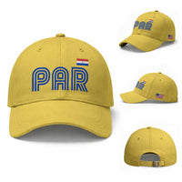 Vintage Paraguay Baseball Cap Retro Typography Patriotic Paraguayan Pride Flag Graphic
