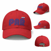 Vintage Paraguay Baseball Cap Retro Typography Patriotic Paraguayan Pride Flag Graphic