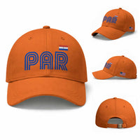 Vintage Paraguay Baseball Cap Retro Typography Patriotic Paraguayan Pride Flag Graphic