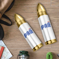 Vintage Paraguay Bullet Tumbler Retro Typography Patriotic Paraguayan Pride Flag Graphic