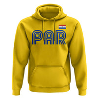Vintage Paraguay Hoodie Retro Typography Patriotic Paraguayan Pride Flag Graphic