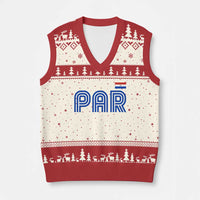 Vintage Paraguay V-Neck Knit Sweater Vest Retro Typography Patriotic Paraguayan Pride Flag Graphic