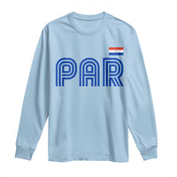 Vintage Paraguay Long Sleeve Shirt Retro Typography Patriotic Paraguayan Pride Flag Graphic