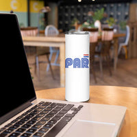 Vintage Paraguay Skinny Tumbler Retro Typography Patriotic Paraguayan Pride Flag Graphic