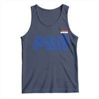 Vintage Paraguay Tank Top Retro Typography Patriotic Paraguayan Pride Flag Graphic