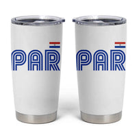 Vintage Paraguay Tumbler Cup Retro Typography Patriotic Paraguayan Pride Flag Graphic