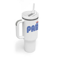 Vintage Paraguay Tumbler With Handle Retro Typography Patriotic Paraguayan Pride Flag Graphic