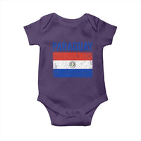 Vintage Paraguay Flag Distressed Paraguayan Pride Patriotic Soccer Fan Graphic Baby Onesie