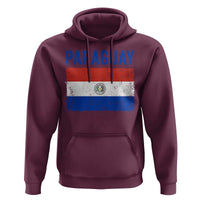 Vintage Paraguay Flag Distressed Paraguayan Pride Patriotic Soccer Fan Graphic Hoodie