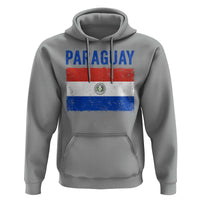 Vintage Paraguay Flag Distressed Paraguayan Pride Patriotic Soccer Fan Graphic Hoodie