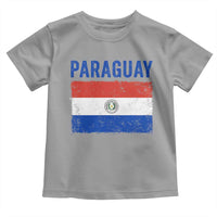 Vintage Paraguay Flag Distressed Paraguayan Pride Patriotic Soccer Fan Graphic Toddler T Shirt