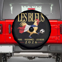 Les Bleus 2026 France Soccer Spare Tire Cover Rooster Wearing French Flag Patriotic Football Fan Graphic
