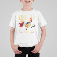 Les Bleus 2026 France Soccer T Shirt For Kid Rooster Wearing French Flag Patriotic Football Fan Graphic