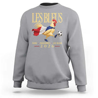 Les Bleus 2026 France Soccer Sweatshirt Rooster Wearing French Flag Patriotic Football Fan Graphic