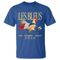 Les Bleus 2026 France Soccer T Shirt Rooster Wearing French Flag Patriotic Football Fan Graphic