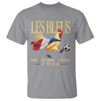 Les Bleus 2026 France Soccer T Shirt Rooster Wearing French Flag Patriotic Football Fan Graphic