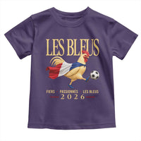 Les Bleus 2026 France Soccer Toddler T Shirt Rooster Wearing French Flag Patriotic Football Fan Graphic
