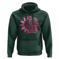 Breast Cancer Hoodie Pink Ribbon Being Strong Quote Support Gift - Wonder Print Shop