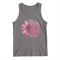 Breast Cancer Tank Top Pink Ribbon Being Strong Quote Support Gift - Wonder Print Shop