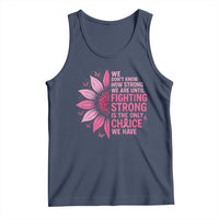 Breast Cancer Tank Top Pink Ribbon Being Strong Quote Support Gift - Wonder Print Shop