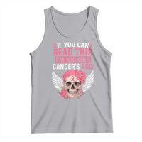 Funny Breast Cancer Survivor Tank Top Im Kicking Cancers Ass Pink Ribbon Skull - Wonder Print Shop