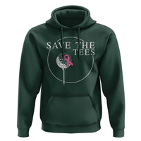 Breast Cancer Awareness Golf Hoodie Pink Ribbon Save The Tees Fundraiser Team - Wonder Print Shop