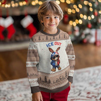 Cool Bunny Ice Out Ugly Christmas Sweater Puerto Rican Flag Hoodie Outfit Vibes Boricua