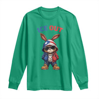 Cool Bunny Ice Out Long Sleeve Shirt Puerto Rican Flag Hoodie Outfit Vibes Boricua