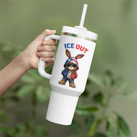 Cool Bunny Ice Out Tumbler With Handle Puerto Rican Flag Hoodie Outfit Vibes Boricua